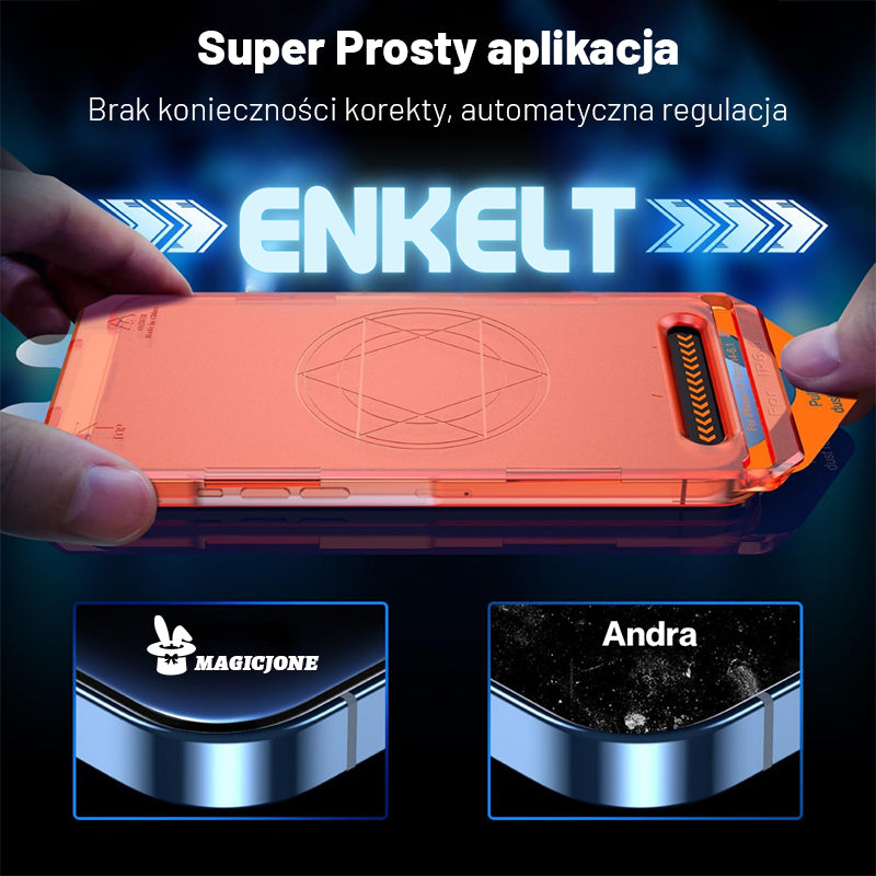 MAGIC JONE Niewidoczna osłona ekranu iPhone'a Ⅲ – bez wystąpienia i pęcherzyków powietrza
